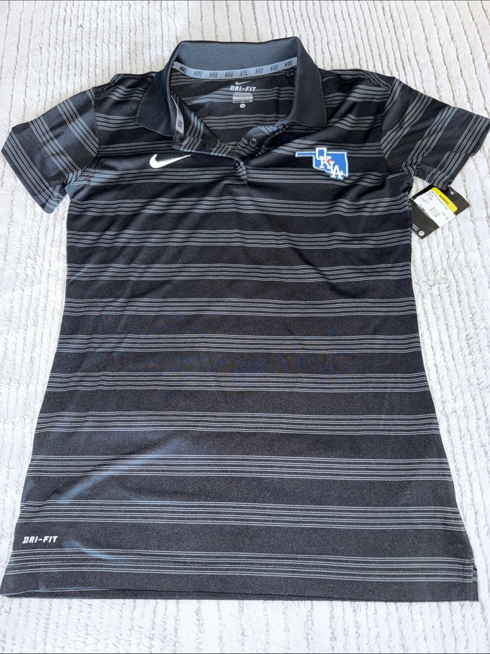 Nike OKC Dodgers Striped Dri-FIT Polo
